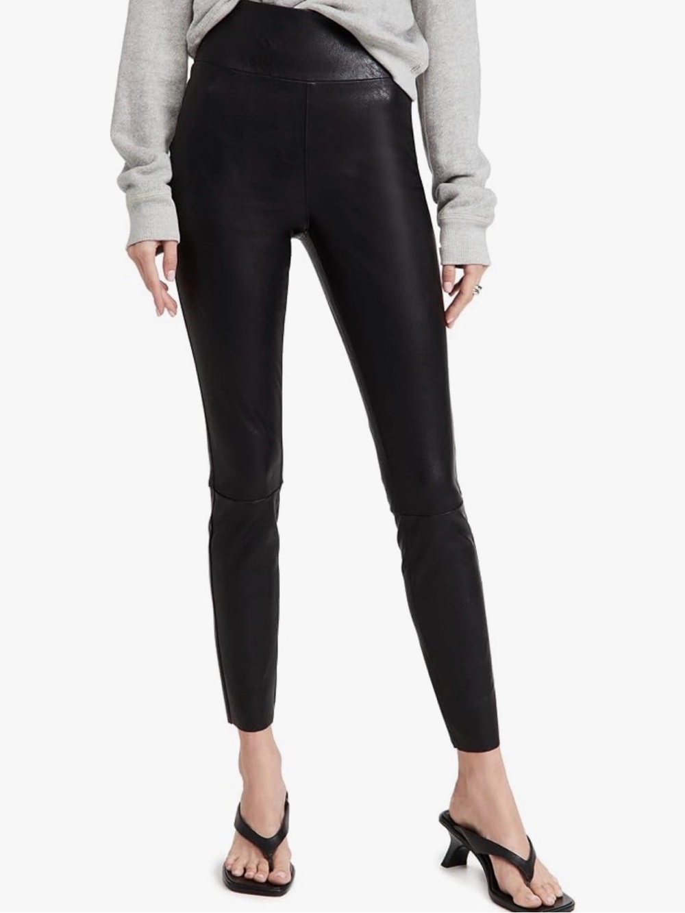 PAIGE Women's Sheena High Rise Vegan Leather 4 Way Stretch Legging